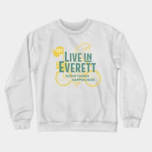 5. Live in Everett Overlay Crewneck Sweatshirt